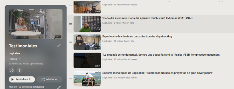 Testimonio de Logikaline canal de youtube del contact center