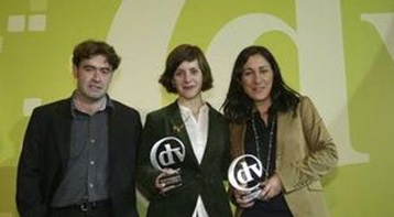 El gerente de Logikaline durante los premios Diario Vasco